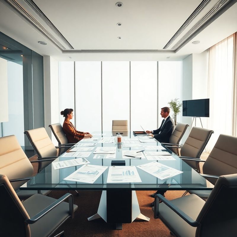 Sală de consiliu ConsultInnovation cu rapoarte financiare pe masă